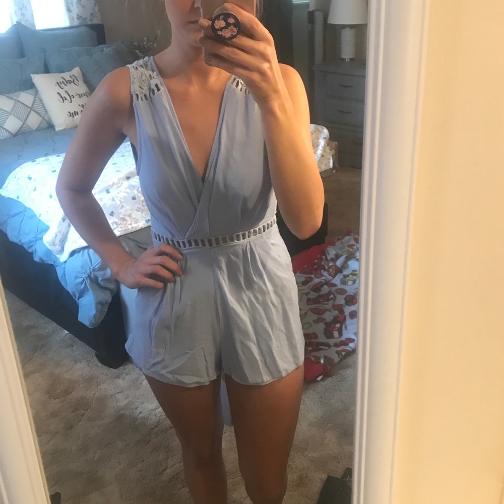 Tobi blue romper